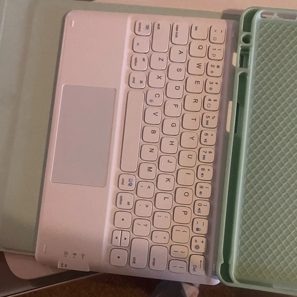 New iPad case fits up air 3 and up except for the small ones detachable keyboard